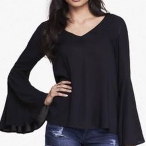 Express Rayon Bell Sleeve Top
